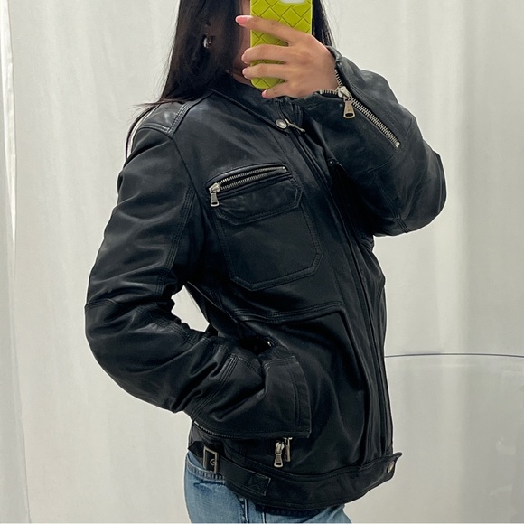 vintage men’s D&G motorcycle leather jacket - Picture 3 of 6